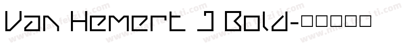 Van Hemert J Bold字体转换